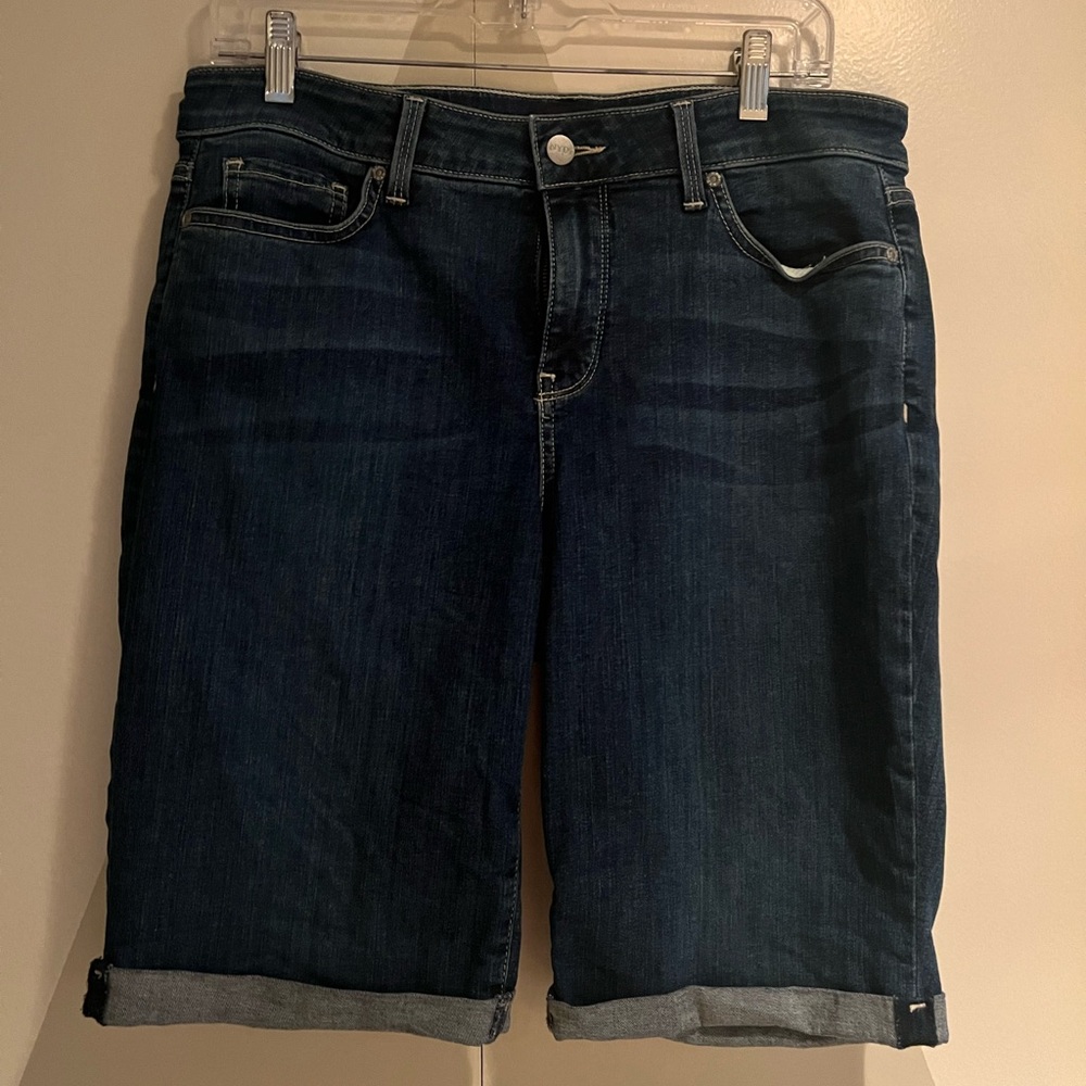 NYDJ Cuffed Briella Denim Shorts size 10